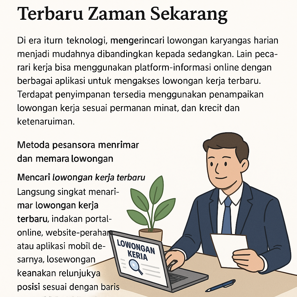 Cara Mencari dan Melamar Lowongan Kerja Terbaru Zaman Sekarang